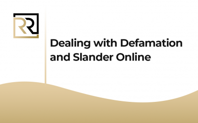 Dealing with Defamation and Slander Online